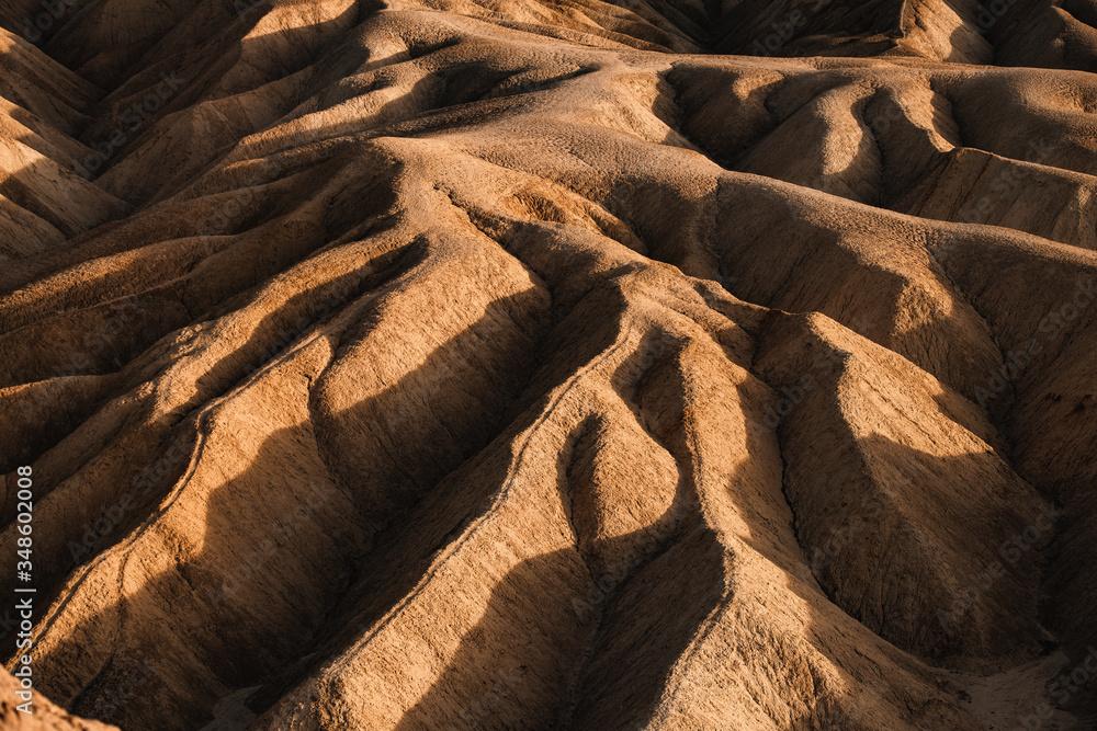 Sci-Fi Mars looking Rocky landscape background at Zabriskie Point, Death Valley NP, California. Sci-Fi Mars looking Rocky landscape background at Zabriskie Point, Death Valley NP, California.