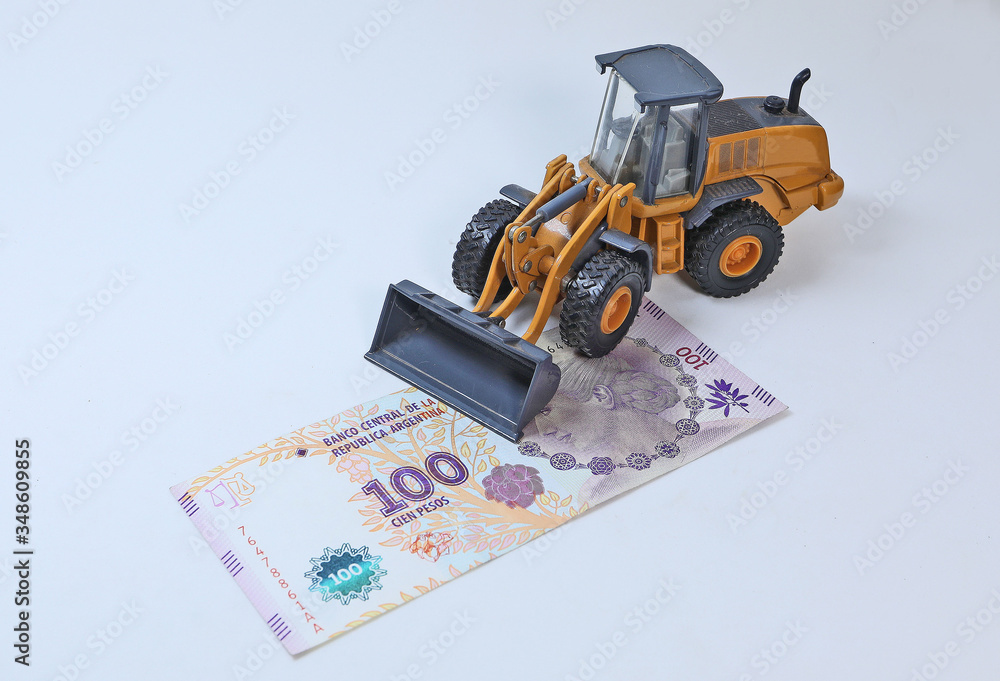 Fototapeta premium Finance and investments in civil construction