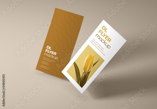 Realistic DL Flyer Mockup