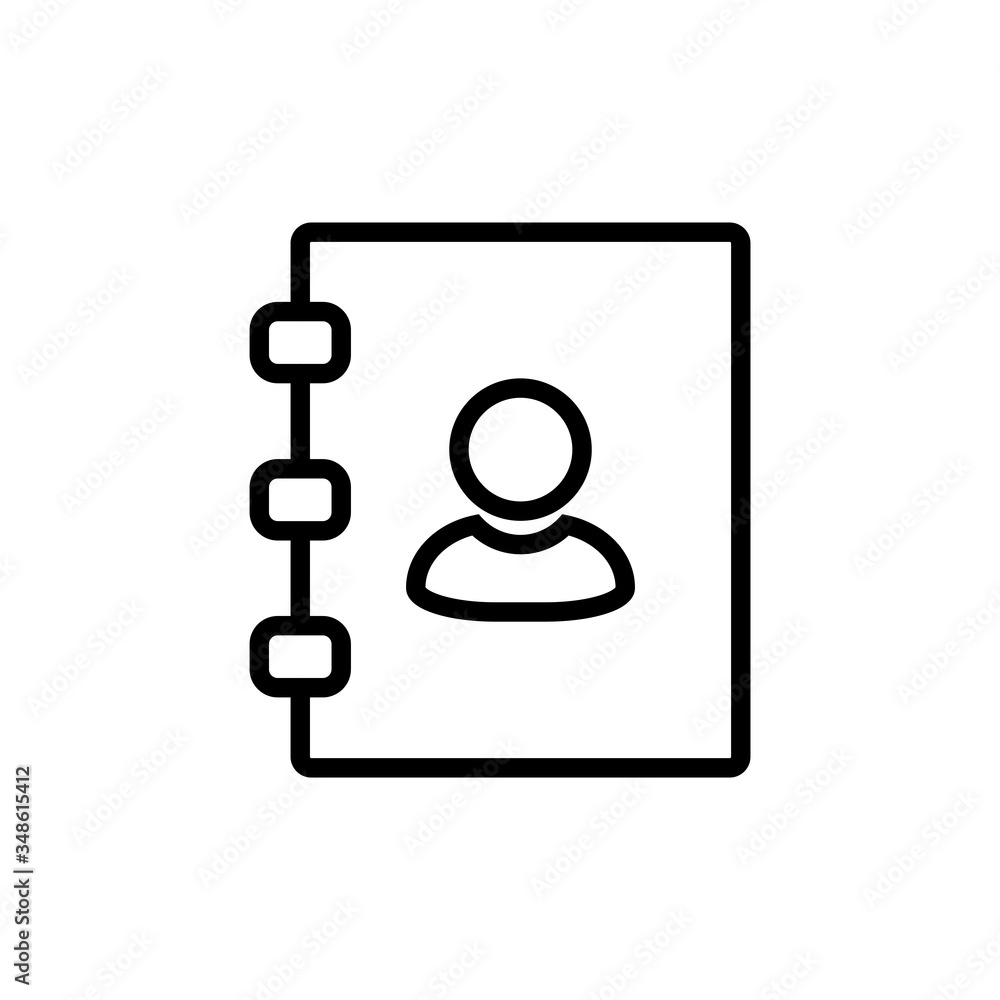 Address Book Icon Design Vector Template Address Book Icon Design Vector Template