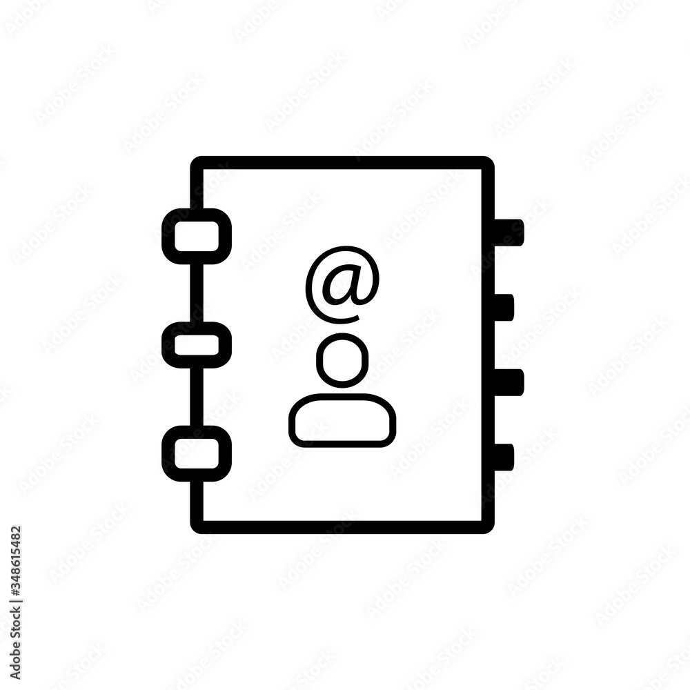 Address Book Icon Design Vector Template Address Book Icon Design Vector Template