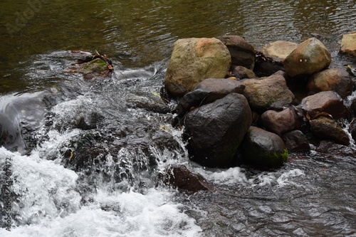 rio con piedras
