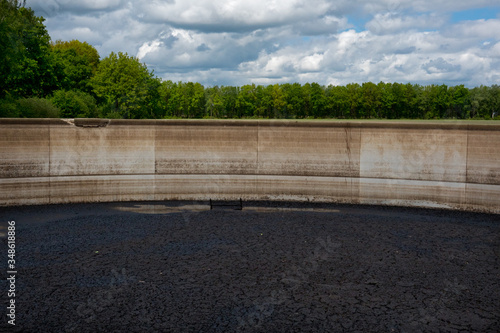 Storage of manure in a concrete pit photo
