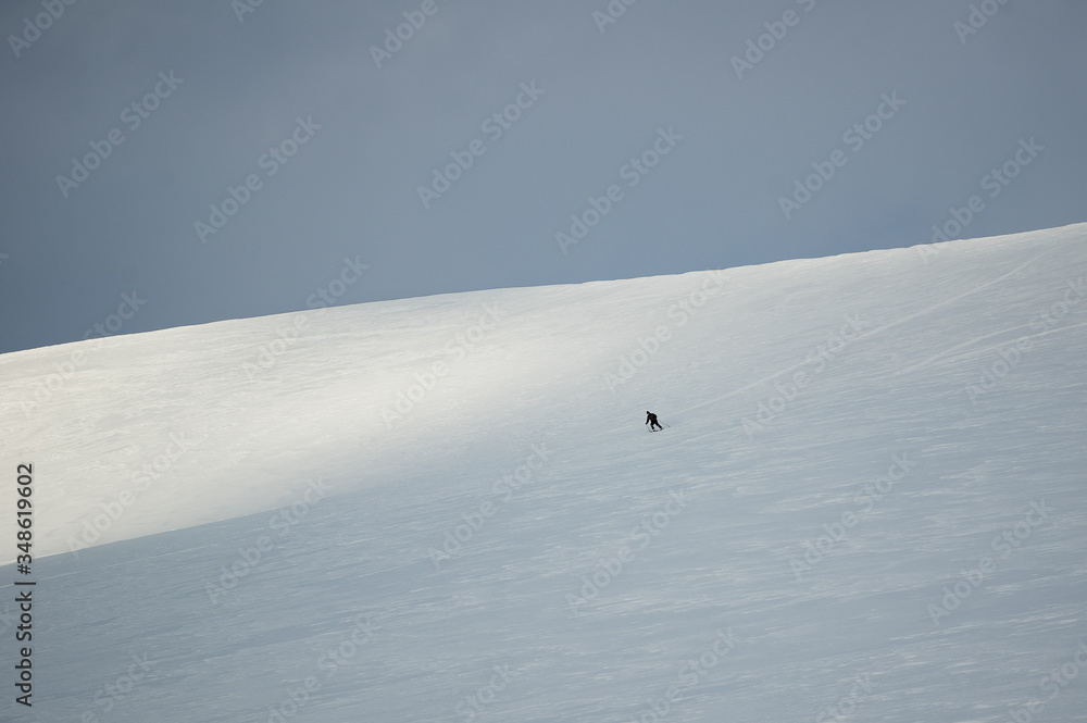 freeride in the winter Ural mountains freeride in the winter Ural mountains