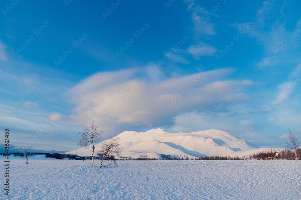 Mountain winter hike Ural mountains Mountain winter hike Ural mountains