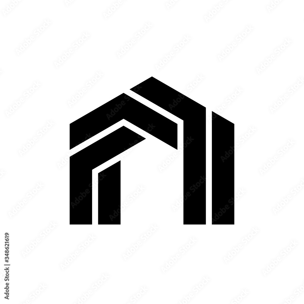 Abstract house logo design Abstract house logo design