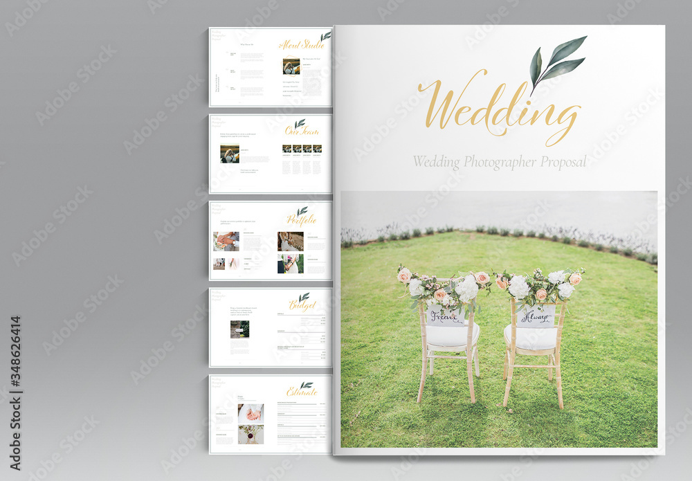 Wedding Proposal Layout Stock Template Adobe Stock Wedding Proposal Layout Stock Template Adobe Stock