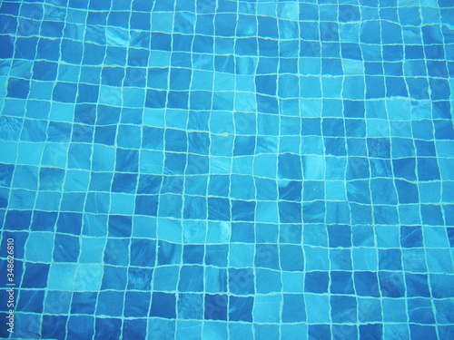 The Abstract pattern formed by water in the swimming pool