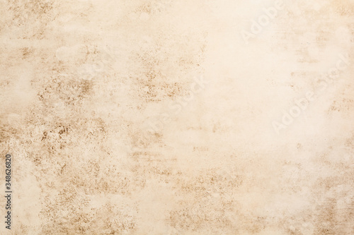 Light brown stone or slate wall. Grunge background. Top view