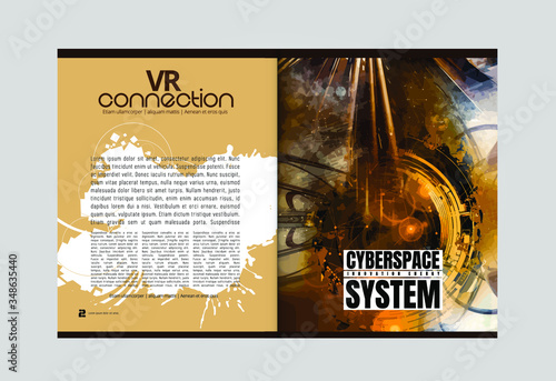 Template vector design ready for use for brochure, annual report or magazine