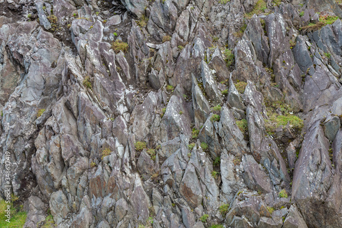 Craggy Rocks in the Irish Cliffs photo