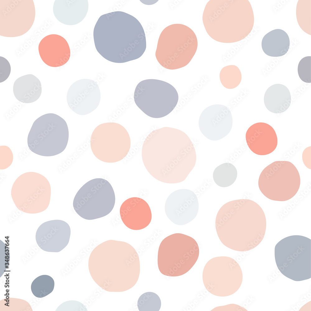 Polka Dot Pattern, Seamless Vector on white Background. Polka Dot Pattern, Seamless Vector on white Background.