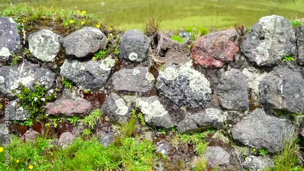 An ancient stone wall An ancient stone wall