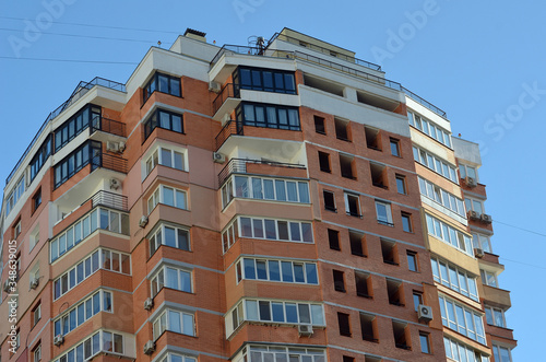 Modern residential area in Kiev. Exterior. 