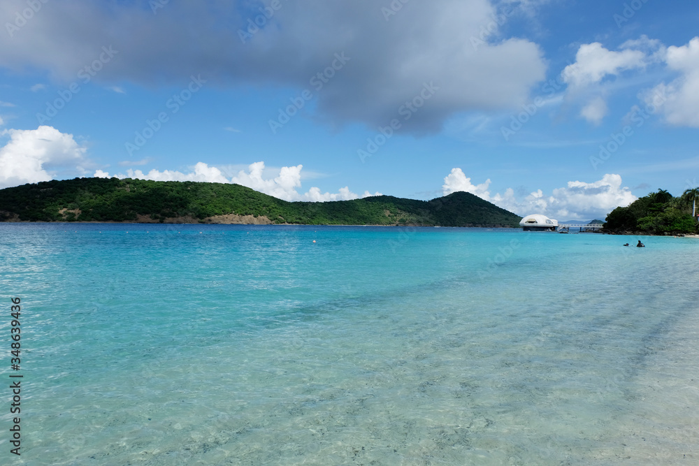 tropical beach on Saint Thomas Island