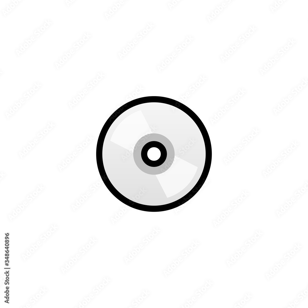 Dvd Vector Icon. CD Disc Isolated Emoji, Emoticon Illustration Dvd Vector Icon. CD Disc Isolated Emoji, Emoticon Illustration
