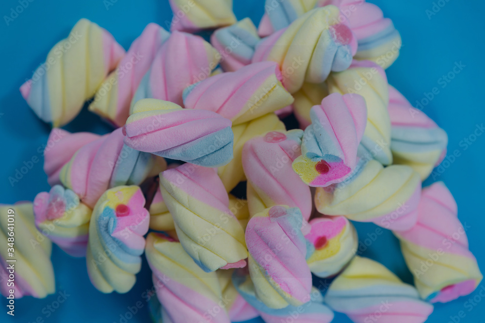 Marshmallow Blue background Marshmallow Blue background