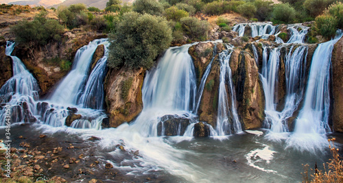 Wonderful view of Muradiye waterfall in Van City