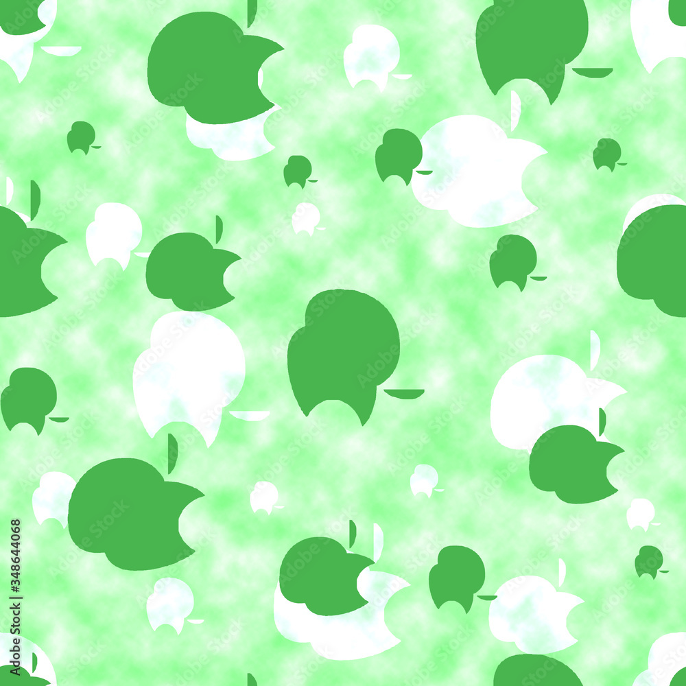 Fototapeta premium Elagance Seamless flower pattern with cloud background