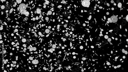 Silver C Coins Seamless Looping Particle Effects - Finance and Currency