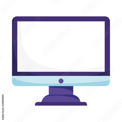 computer monitor device technology isolated icon design