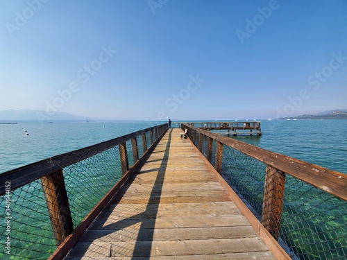 Wooden Lake Bridge