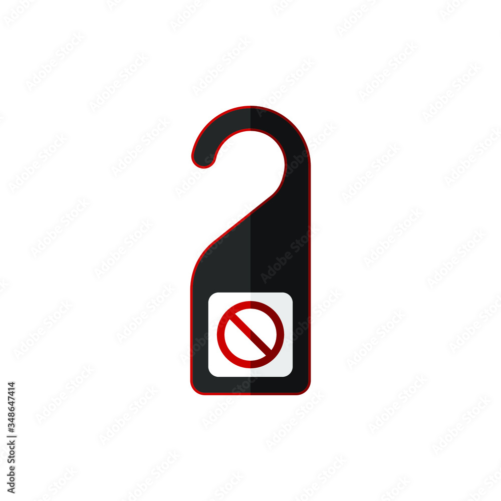 Do Not Disturb Sign, flat design. Do Not Disturb Sign, flat design.