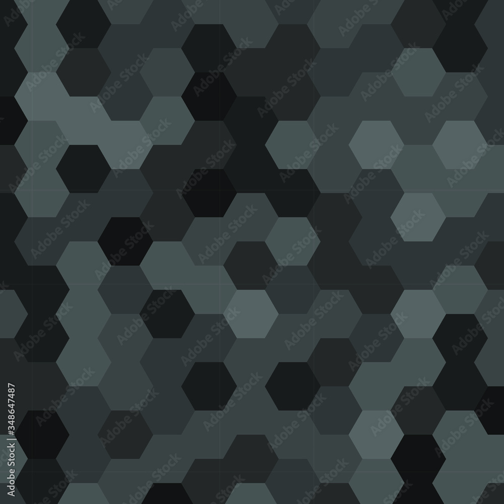 Black, silver and gray hexagon, modern geometrical abstract background. Black, silver and gray hexagon, modern geometrical abstract background.
