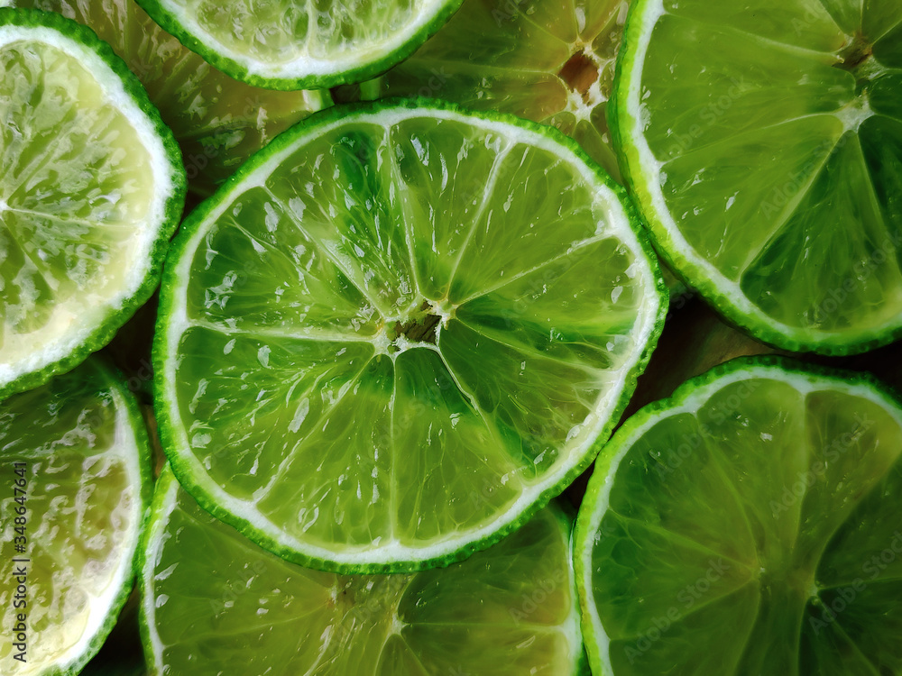 Background consisting of lime slices... Background consisting of lime slices...