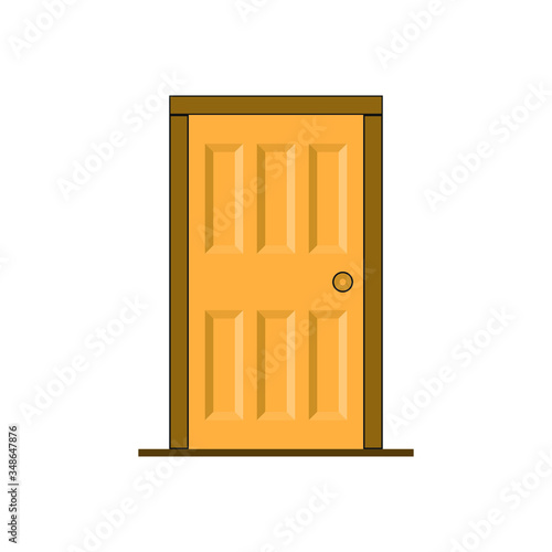 Door icon. Interior doors in a flat design.