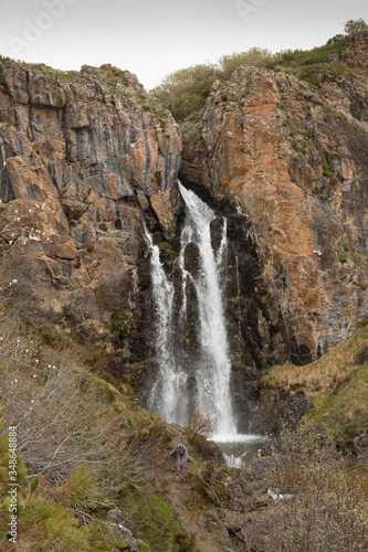 Cascada de Mazobre en el Parque Natural Montaña Palentina. photo