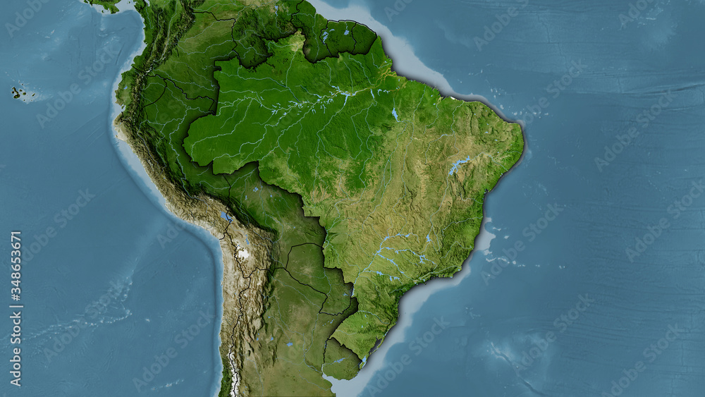 Brazil, satellite B - dark glow