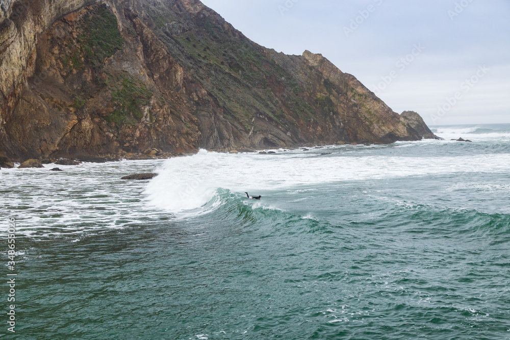 Fototapeta premium Surfer in the bay