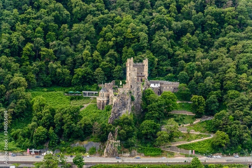 Castle Burg Rheinstein by Assmanshausen, Hessen, Germany