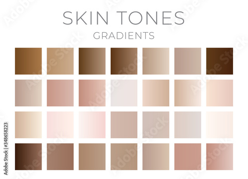 Gradient Skin Color Swatches