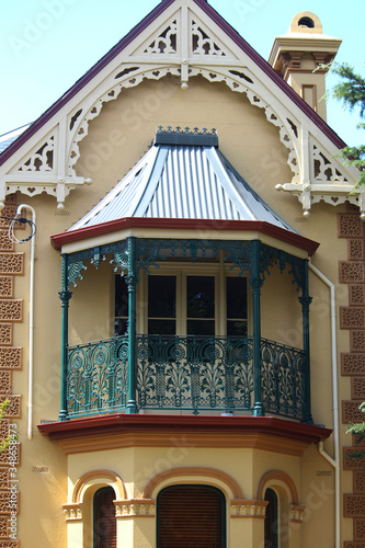 Canvas Print Historic two storey victorian house, in the Inner West