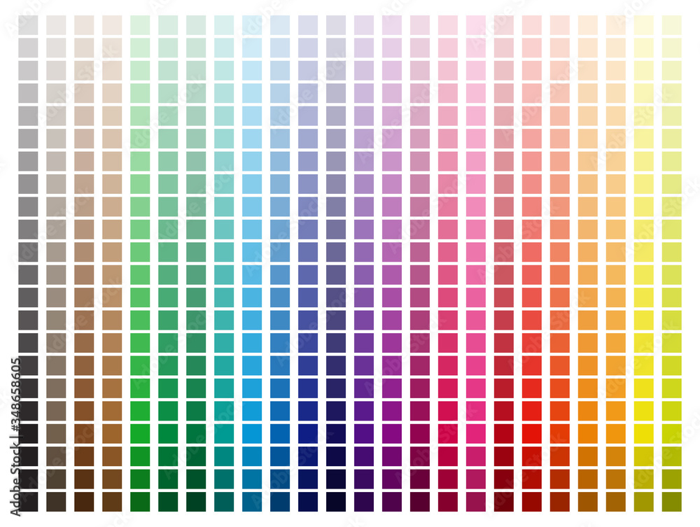 Color Palette with Light to Dark Stock Vector | Adobe Stock