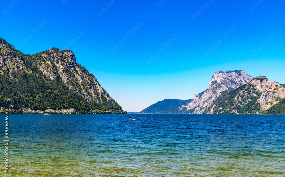 Ebensee on Traunsee, Lake Traun, Salzkammergut, Austria. Ebensee on Traunsee, Lake Traun, Salzkammergut, Austria.
