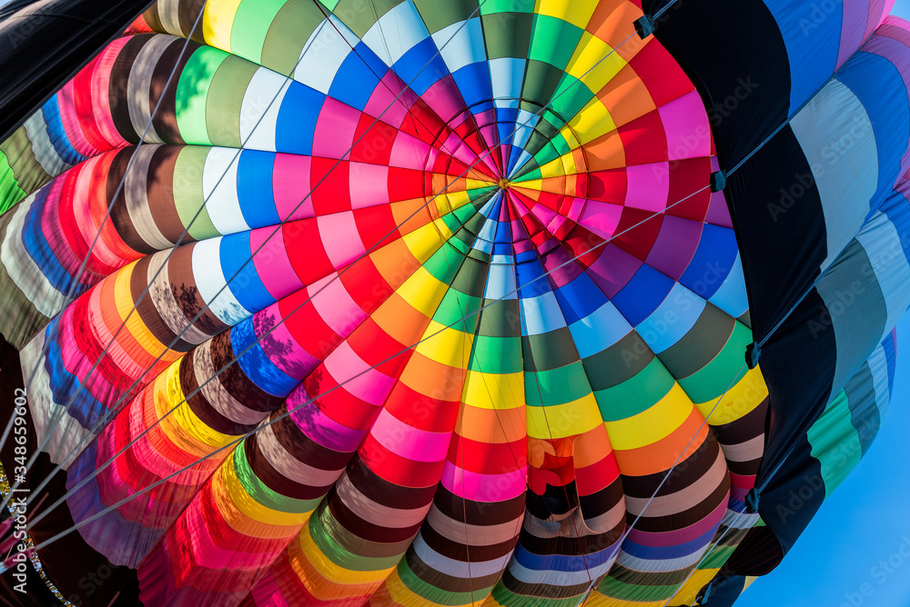 Fototapeta premium Inside Hot Air Balloon