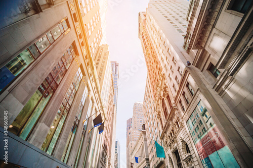 Beautiful street of New York City and America