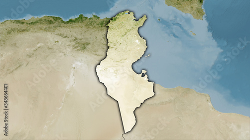 Tunisia, satellite B - dark glow