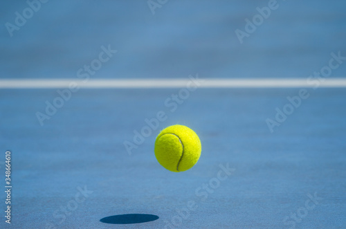 Close-Up Of A Shadow And A Tennis Ball. Individual sport © Augustas Cetkauskas