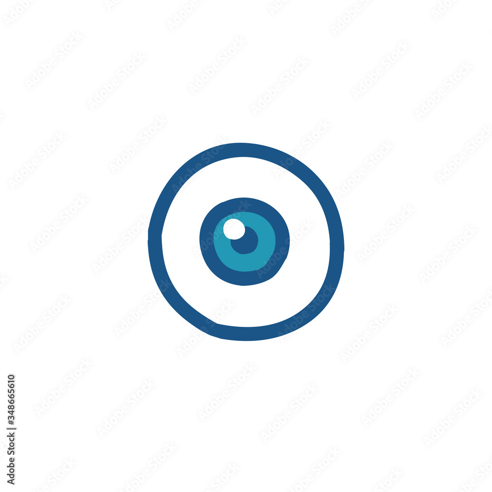 eyeball doodle icon