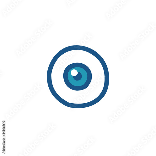 eyeball doodle icon