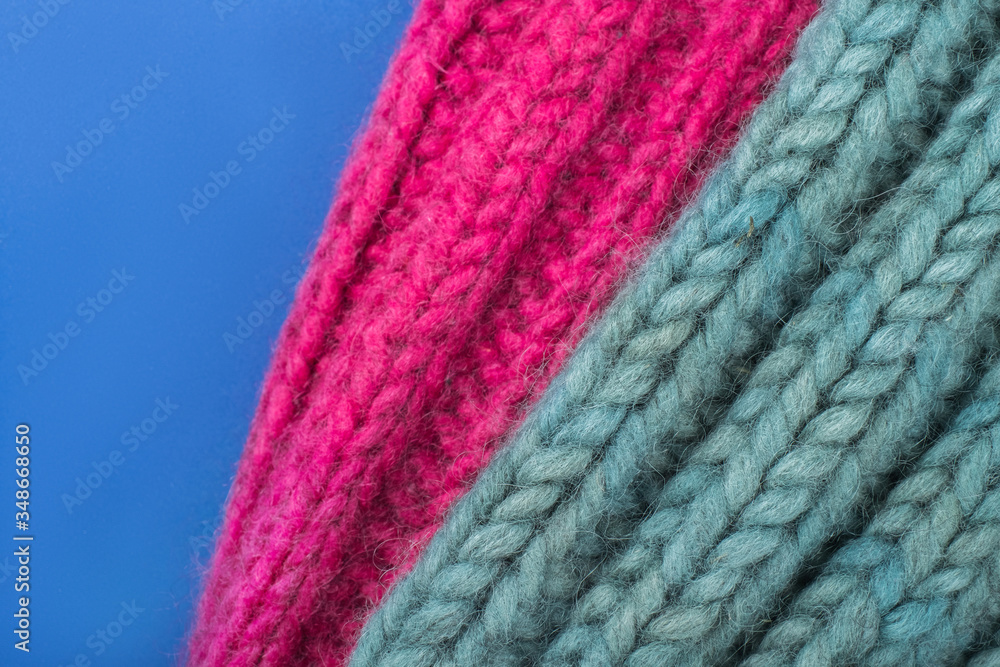 Cozy background with a knitwear texture details Cozy background with a knitwear texture details