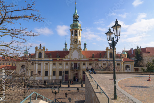 Facade of Loreto pilgrimage destination in Prague photo