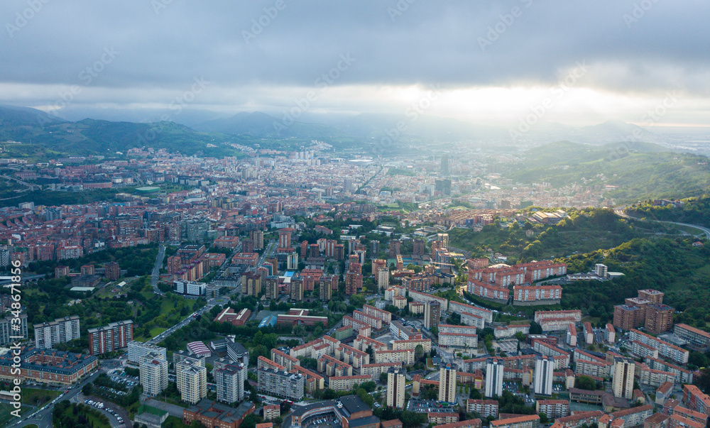 Aerial view of Bilbao