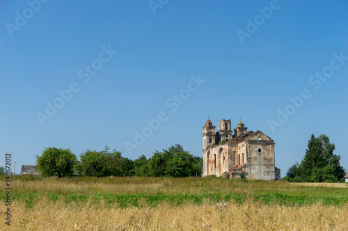 Ruins of the Dominican Church of St. Anthony in Knyazhycy, Belarus