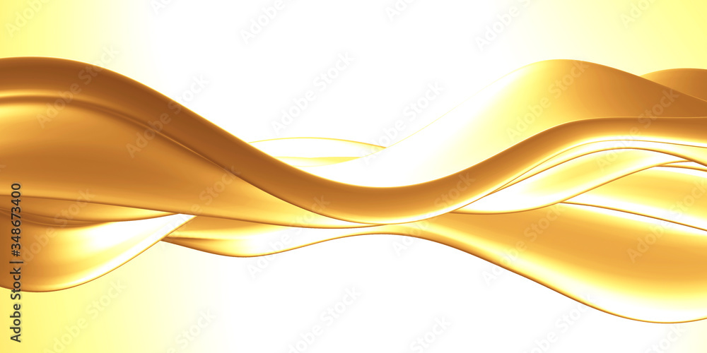 Golden abstract wavy liquid background Golden abstract wavy liquid background