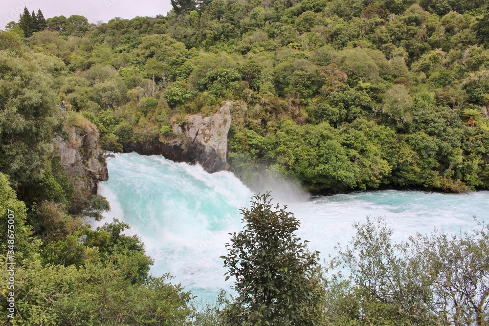 Stunning Huka Falls in New Zealand